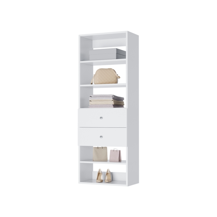 Modular Closets Vista 2 Drawer Shelf Tower Reviews